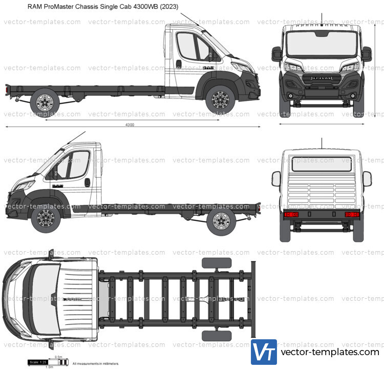 RAM ProMaster Chassis Single Cab 4300WB