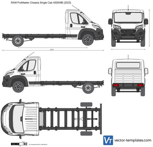 RAM ProMaster Chassis Single Cab 4300WB