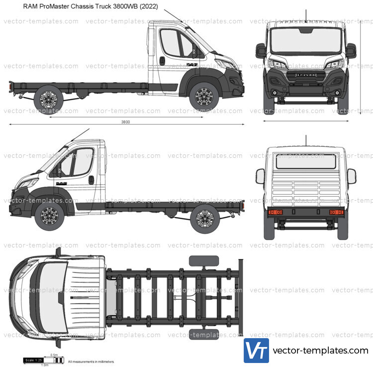 RAM ProMaster Chassis Truck 3800WB