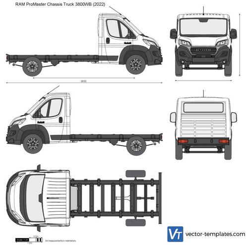 RAM ProMaster Chassis Truck 3800WB