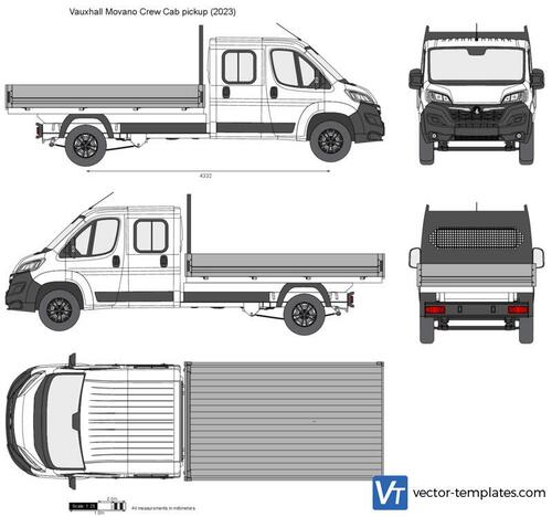 Vauxhall Movano Crew Cab pickup