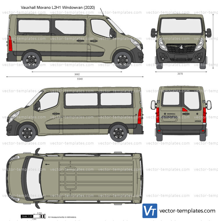 Vauxhall Movano L2H1 Windowvan