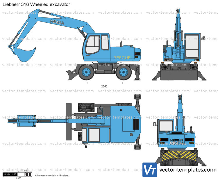 Liebherr 316 Wheeled excavator