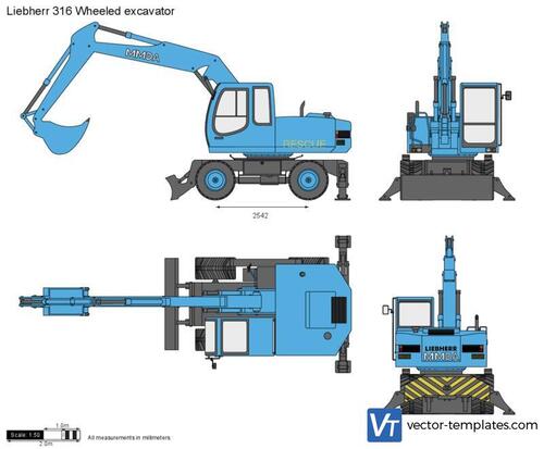 Liebherr 316 Wheeled excavator