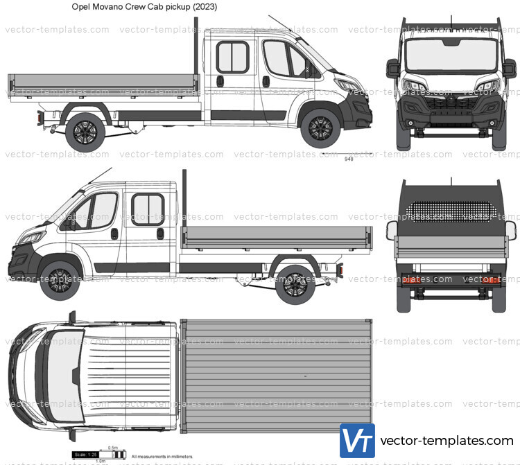 Opel Movano Crew Cab pickup