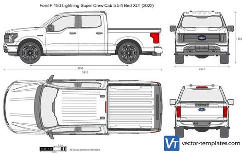 Ford F-150 Lightning Super Crew Cab 5.5 ft Bed XLT