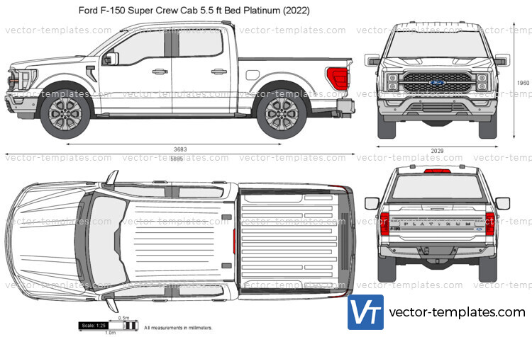 Ford F-150 Super Crew Cab 5.5 ft Bed Platinum