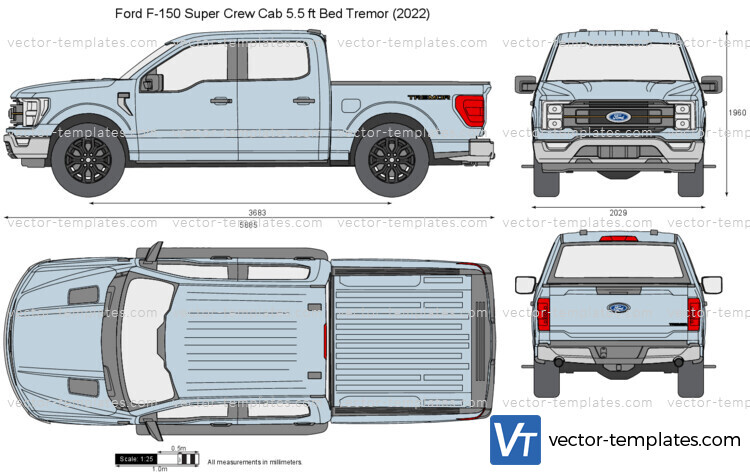 Ford F-150 Super Crew Cab 5.5 ft Bed Tremor