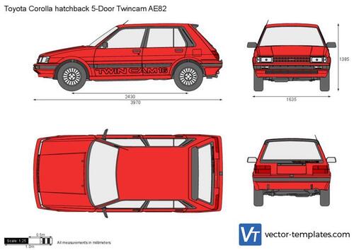 Toyota Corolla hatchback 5-Door Twincam AE82