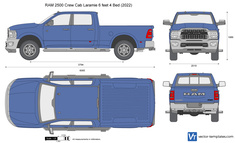 RAM 2500 Crew Cab Laramie 6 feet 4 Bed