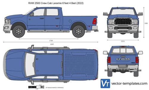 RAM 2500 Crew Cab Laramie 6 feet 4 Bed