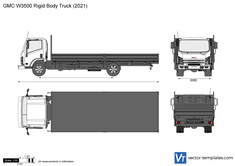 GMC W3500 Rigid Body Truck