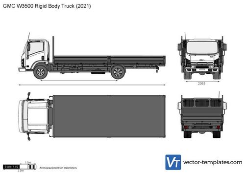 GMC W3500 Rigid Body Truck