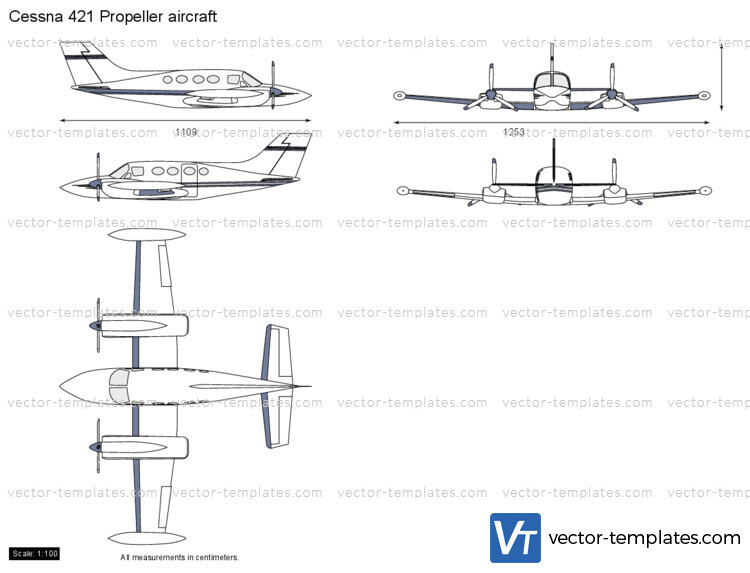 Cessna 421 Propeller aircraft