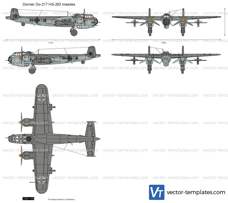 Dornier Do-217 HS-293 missiles