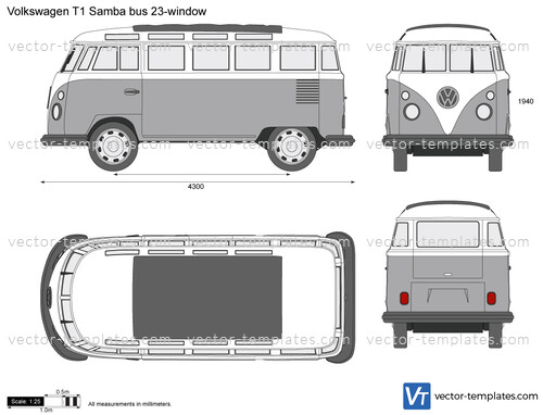 Volkswagen T1 Samba bus 23-window