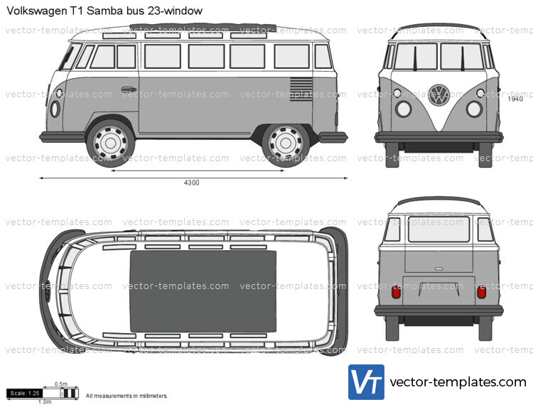 Volkswagen T1 Samba bus 23-window