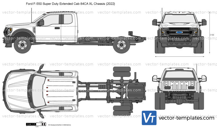 Ford F-550 Super Duty Extended Cab 84CA XL Chassis