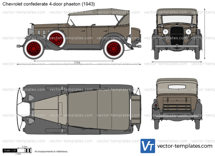 Chevrolet confederate 4-door phaeton