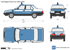 Fiat Regata Police Car