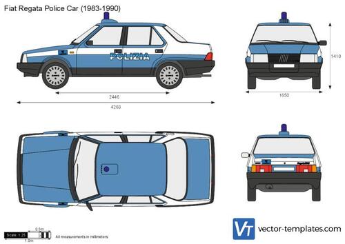 Fiat Regata Police Car