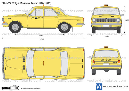 GAZ-24 Volga Moscow Taxi