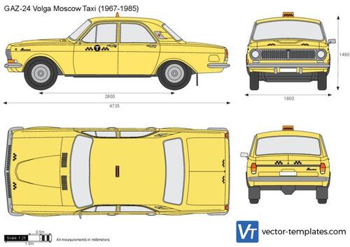 GAZ-24 Volga Moscow Taxi