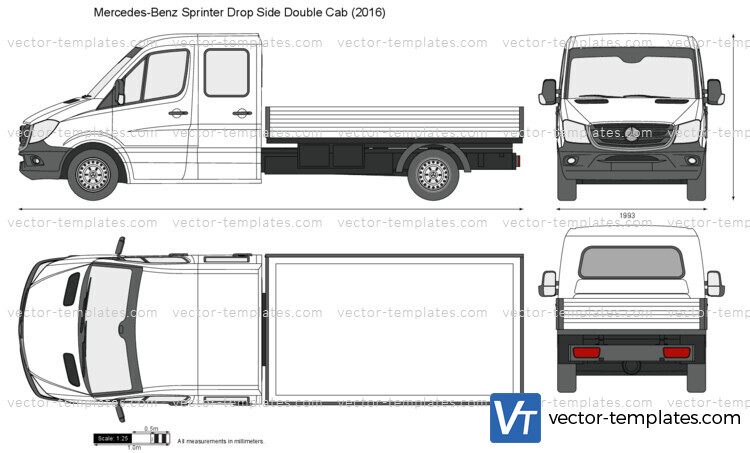 Mercedes-Benz Sprinter Drop Side Double Cab