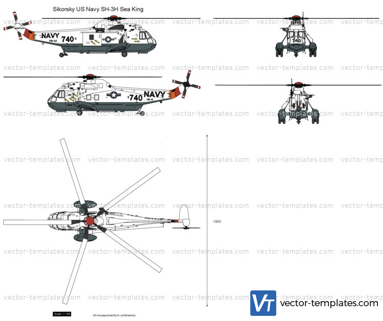 Sikorsky US Navy SH-3H Sea King