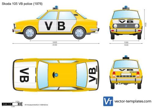 Skoda 105 VB police