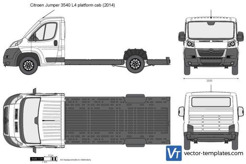 Citroen Jumper 3540 L4 platform cab