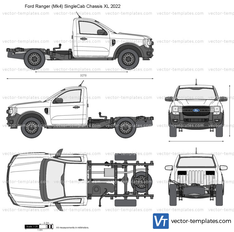 Ford Ranger (Mk4) SingleCab Chassis XL 2022