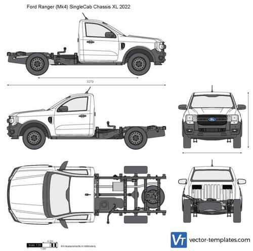 Ford Ranger (Mk4) SingleCab Chassis XL 2022