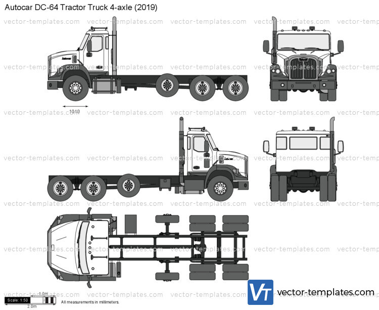 Autocar DC-64 Tractor Truck 4-axle