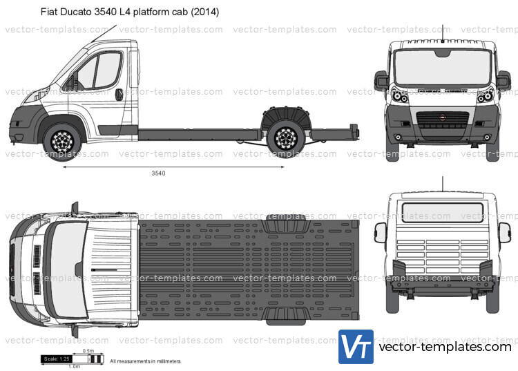 Fiat Ducato 3540 L4 platform cab