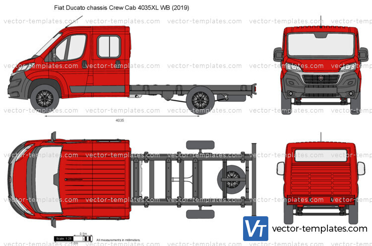 Fiat Ducato chassis Crew Cab 4035XL WB