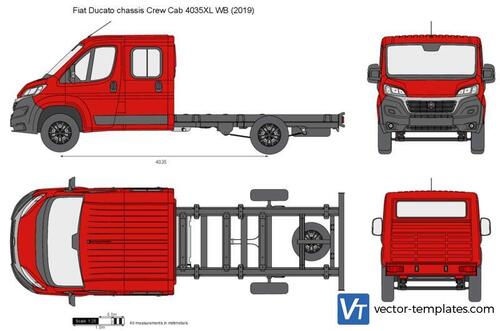 Fiat Ducato chassis Crew Cab 4035XL WB