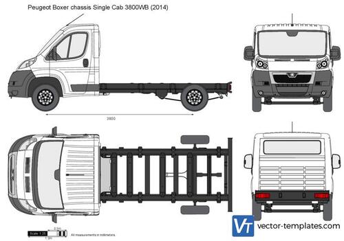 Peugeot Boxer chassis Single Cab 3800WB