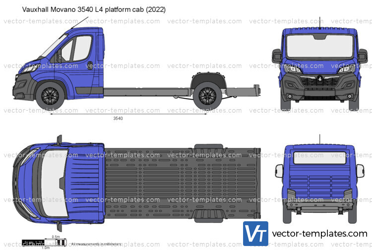 Vauxhall Movano 3540 L4 platform cab