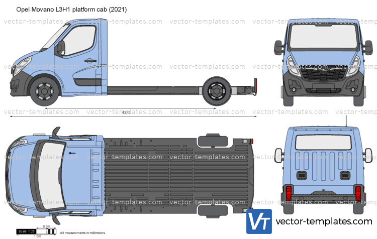 Opel Movano L3H1 platform cab