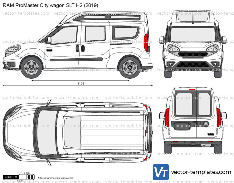 RAM ProMaster City wagon SLT H2