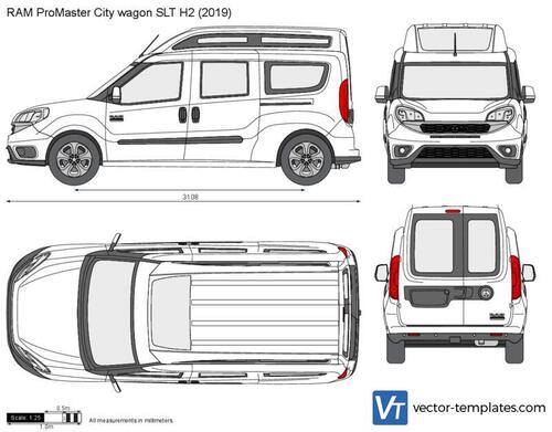 RAM ProMaster City wagon SLT H2