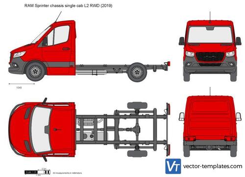 RAM Sprinter chassis single cab L2 RWD