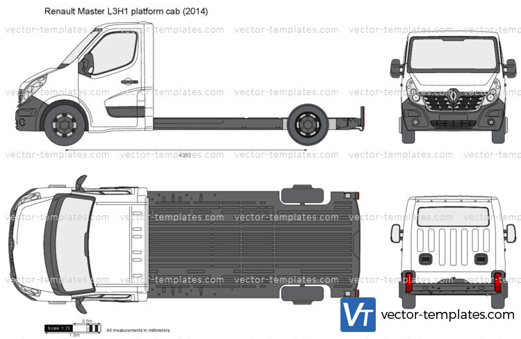 Renault Master L3H1 platform cab