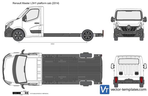 Renault Master L3H1 platform cab