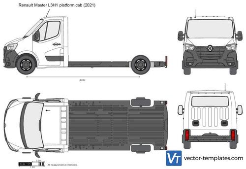 Renault Master L3H1 platform cab