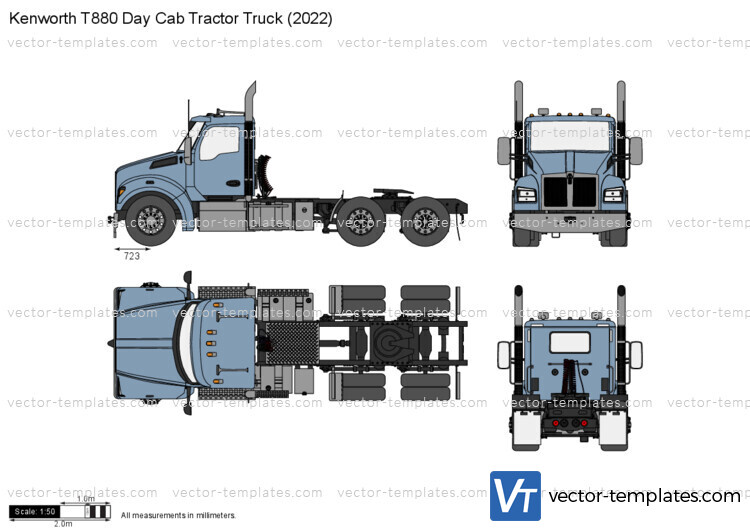 Kenworth T880 Day Cab Tractor Truck