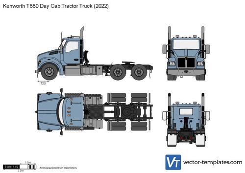 Kenworth T880 Day Cab Tractor Truck