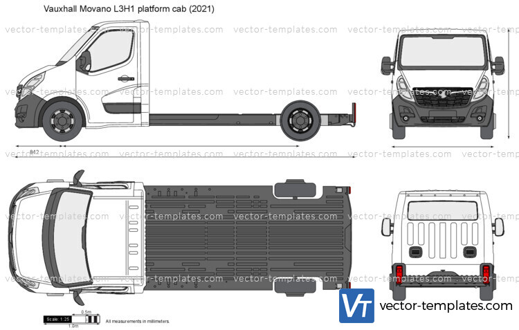 Vauxhall Movano L3H1 platform cab