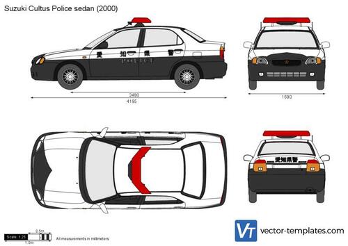 Suzuki Cultus Police sedan